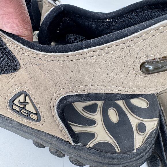 Nike‎ ACG Outdoor Hiking Sandals Leather Slip-On Open Toe Tan/Black Mens Size 7 main image 7